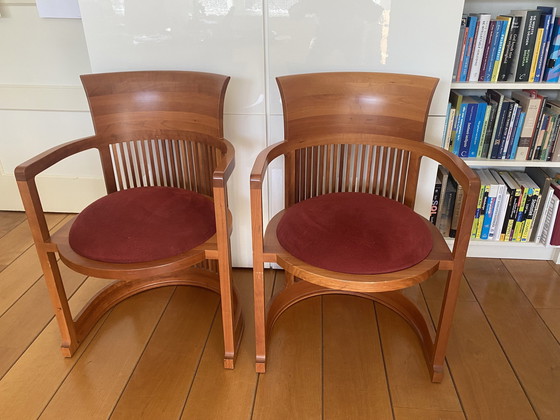 Image 1 of 2x Cassina Chairs Barrel