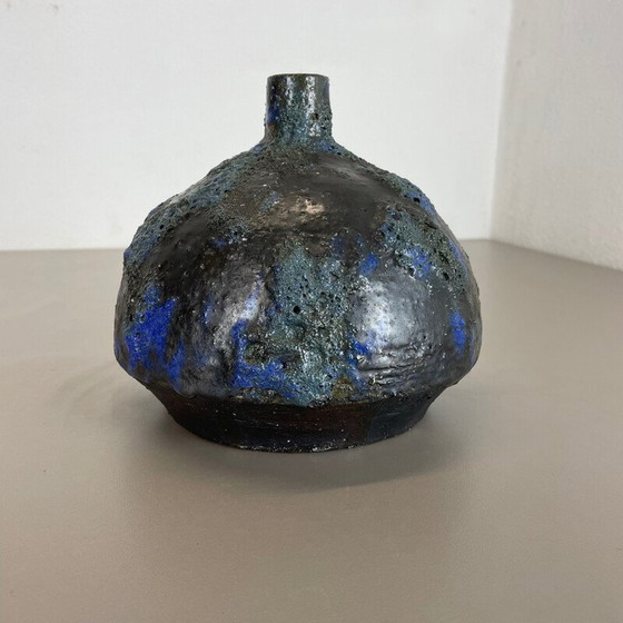 Image 1 of Vase vintage abstrait en céramique de Gerhard Liebenthron, Allemagne, années 1970