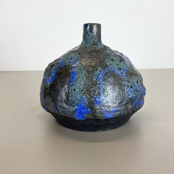 Image 1 of Vase vintage abstrait en céramique de Gerhard Liebenthron, Allemagne, années 1970