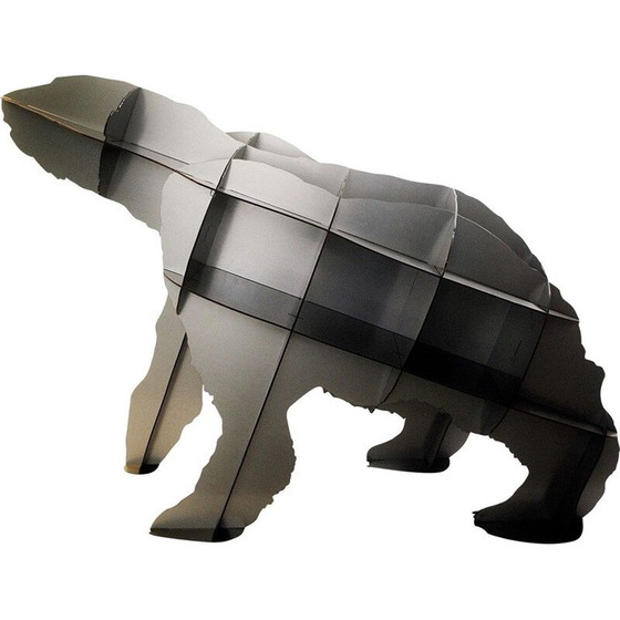 Image 1 of Bibliothèque Vintage Iron Joe en stratifié et gris acier par Ibride, France 2009