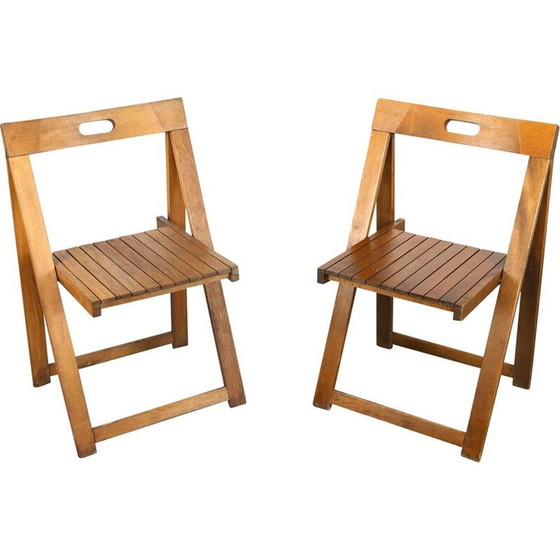Image 1 of Paire de chaises Trieste vintage d'Aldo Jacober