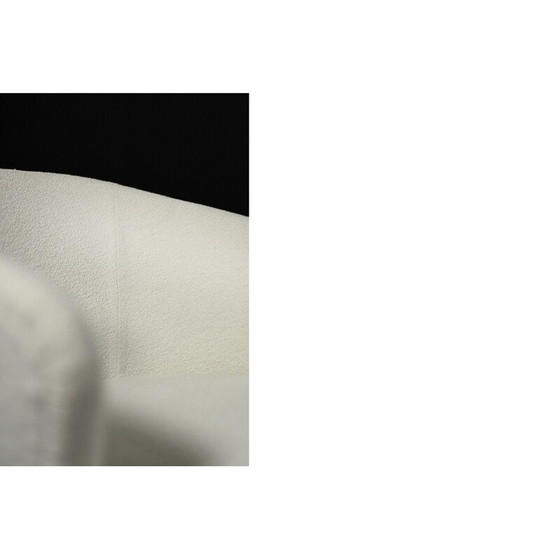 Image 1 of Fauteuil bas vintage en chêne et tissu, 1960