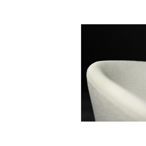 Image 1 of Fauteuil bas vintage en chêne et tissu, 1960