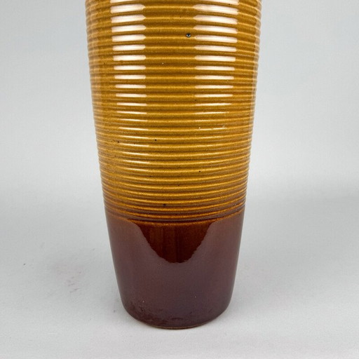 Vase de sol en céramique du Mid Century, Tchécoslovaquie