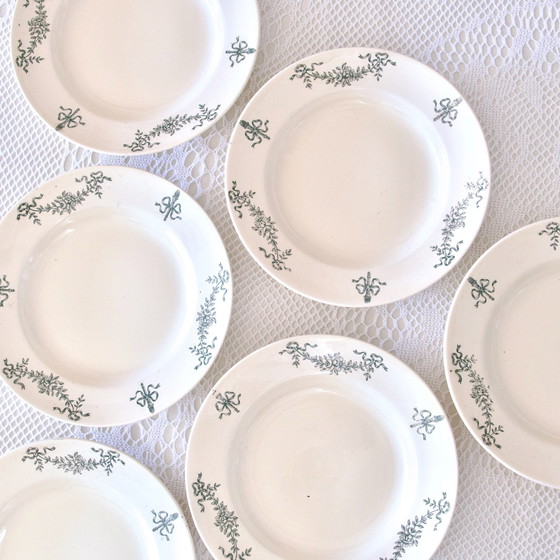 Image 1 of 6 Assiettes Longchamp "Sapho" Terre De Fer 