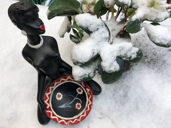 Image 1 of Sculpture Africaniste Vintage • Plâtre • 1950