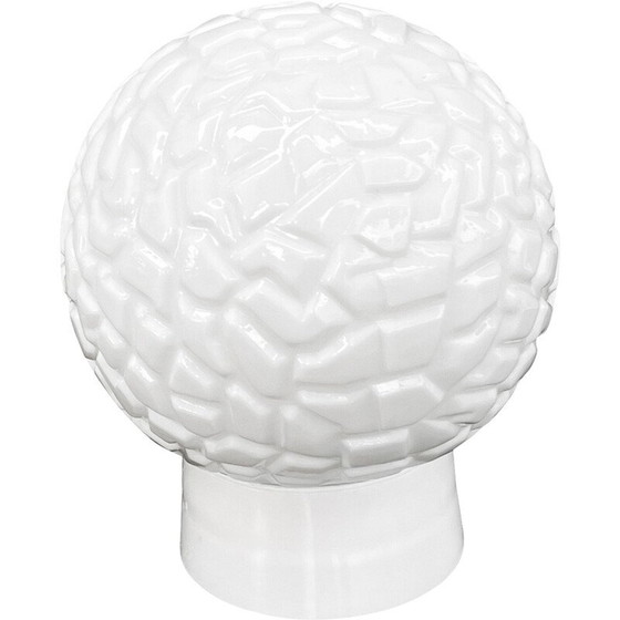 Image 1 of Applique vintage en verre blanc pour Elektrosvit Nové Zámky, Tchécoslovaquie 1960