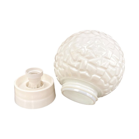 Image 1 of Applique vintage en verre blanc pour Elektrosvit Nové Zámky, Tchécoslovaquie 1960