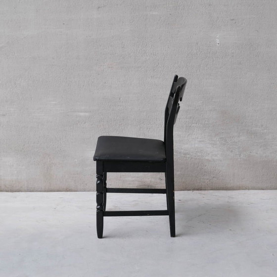 Image 1 of Ensemble de 6 chaises de salle à manger danoises vintage "Razor" en bois de chêne par Henning Kjaernulf