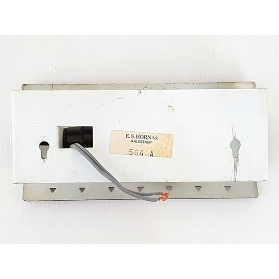 Image 1 of Applique vintage de E.S. Horn en acier brun 1960