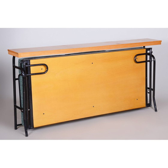 Image 1 of Canapé Bauhaus vintage marron et bleu, années 1930