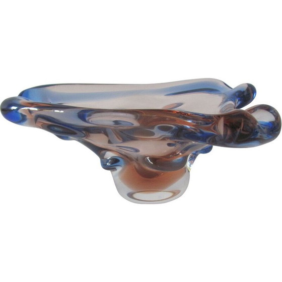 Image 1 of Cendrier à cigares en verre vintage, Tchécoslovaquie 1960