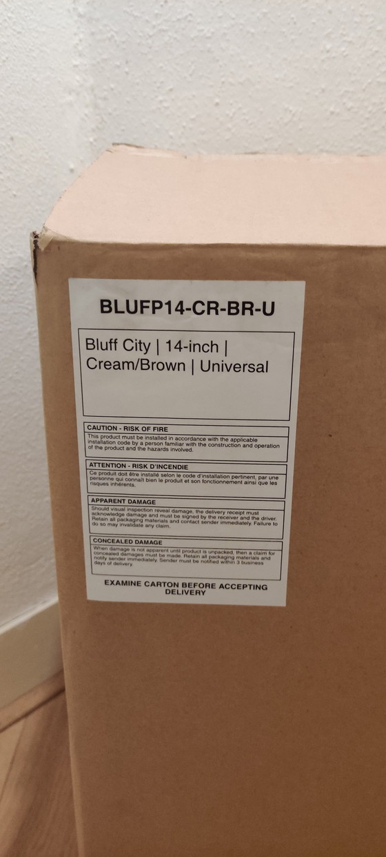 Image 1 of Roll & Hill Bluff City Cream Brown 14 Inch New In Box