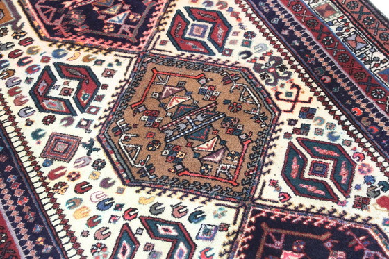 Image 1 of Tapis persan original noué à la main Ardebil Ancien 302 X 127 cm