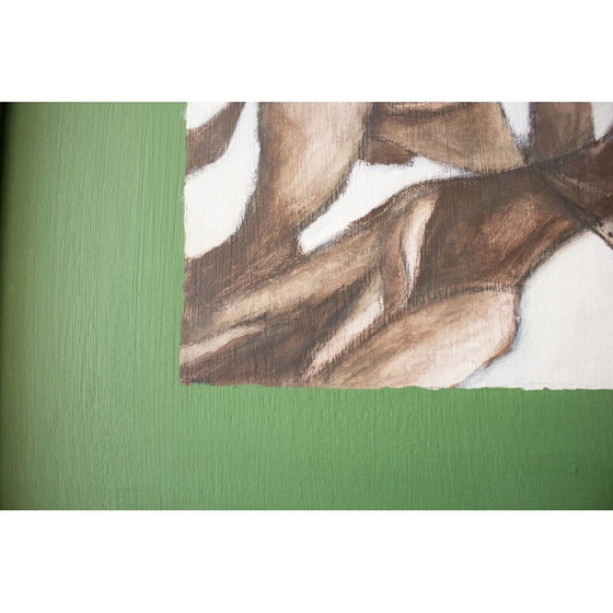 Image 1 of Peinture à l'huile vintage de Chiru Chakravarty, 1990