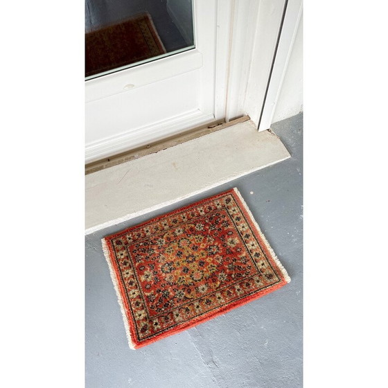 Image 1 of Tapis vintage en laine vierge, Belgique 1990