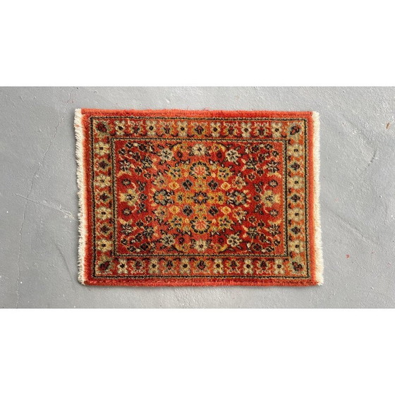 Image 1 of Tapis vintage en laine vierge, Belgique 1990