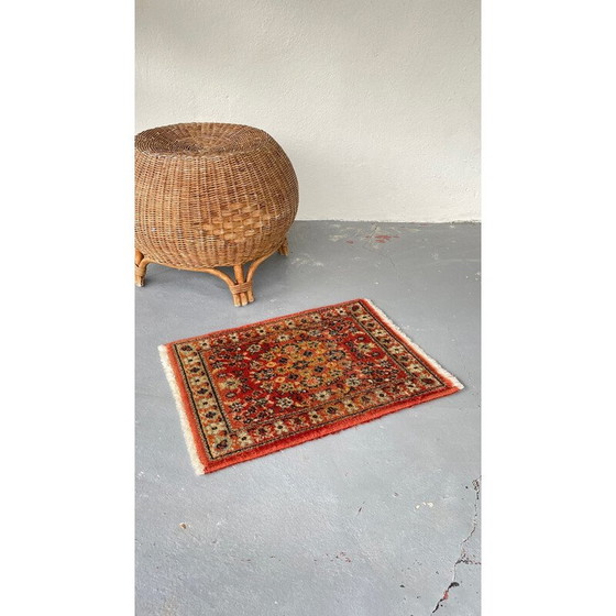 Image 1 of Tapis vintage en laine vierge, Belgique 1990