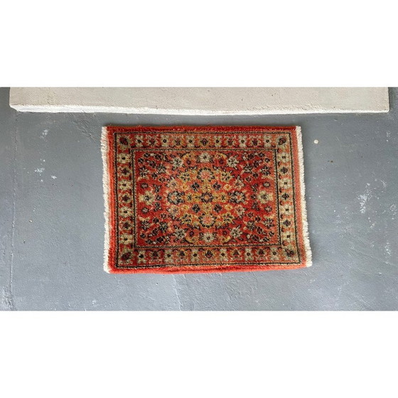Image 1 of Tapis vintage en laine vierge, Belgique 1990