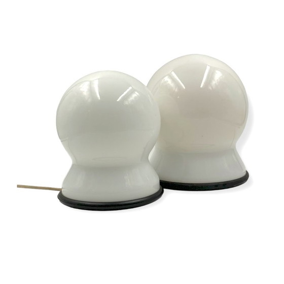 Image 1 of Paire de lampes de table vintage Scafandro par Sergio Asti pour Candle, Italie, années 1970