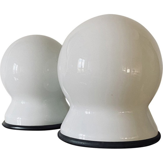 Image 1 of Paire de lampes de table vintage Scafandro par Sergio Asti pour Candle, Italie, années 1970