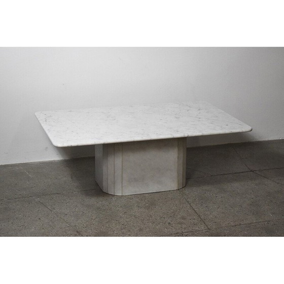 Image 1 of Table basse vintage en marbre de Carrare, 1970