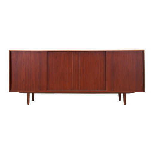 Buffet en teck, design danois, années 1960, designer : E.W. Bach