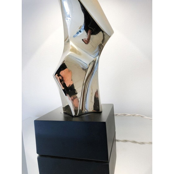 Image 1 of Lampe Vintage Laurel en nickel teinté or par Richard Barr, USA 1969