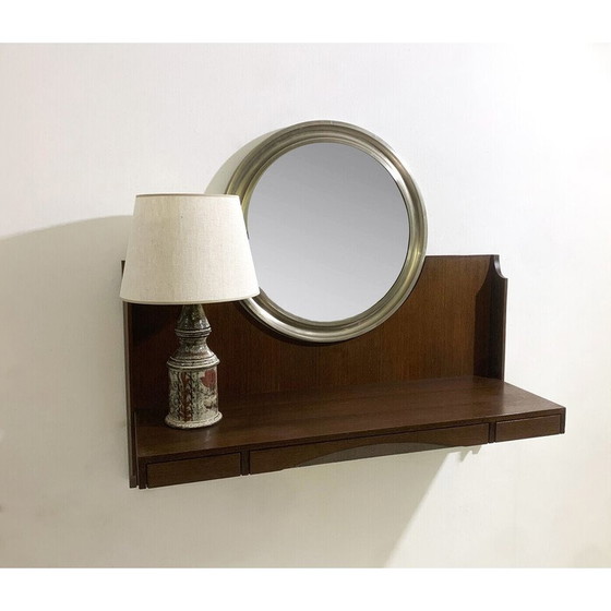 Image 1 of Console murale avec miroir, Mid Century, Italie, années 1960