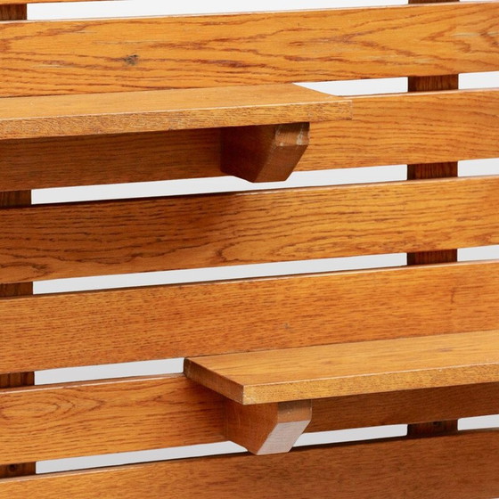 Image 1 of Panneau mural vintage avec étagères, France 1960