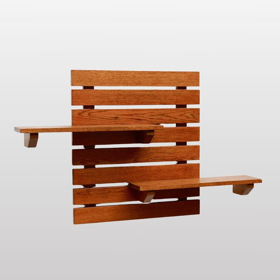 Image 1 of Panneau mural vintage avec étagères, France 1960