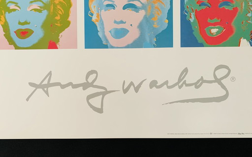 Signée avec l'inscription dans le copyright "The Andy Warhol Foundation For The Visual Arts, Inc.". Lithographie offset.