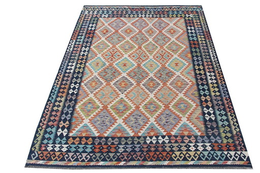 Kilim afghan tissé à la main -nouveau- 250 X 178 cm