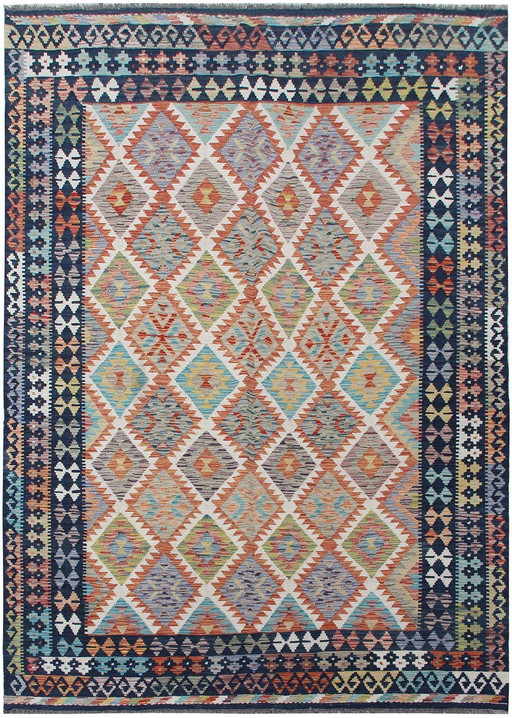 Kilim afghan tissé à la main -nouveau- 250 X 178 cm