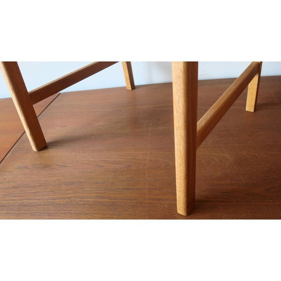 Image 1 of Paire de chaises de salle à manger vintage en bois de chêne massif par Kurt Ostervig pour Kp Mobler, Danemark années 1950