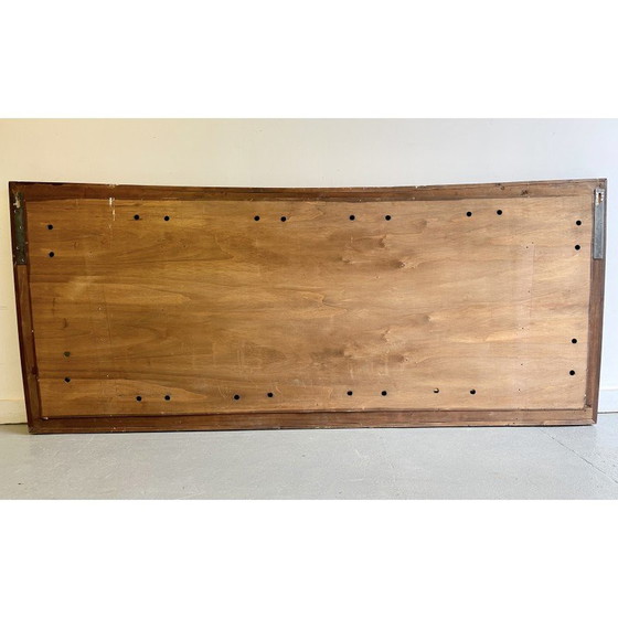 Image 1 of Miroir mural vintage avec bord supérieur concave