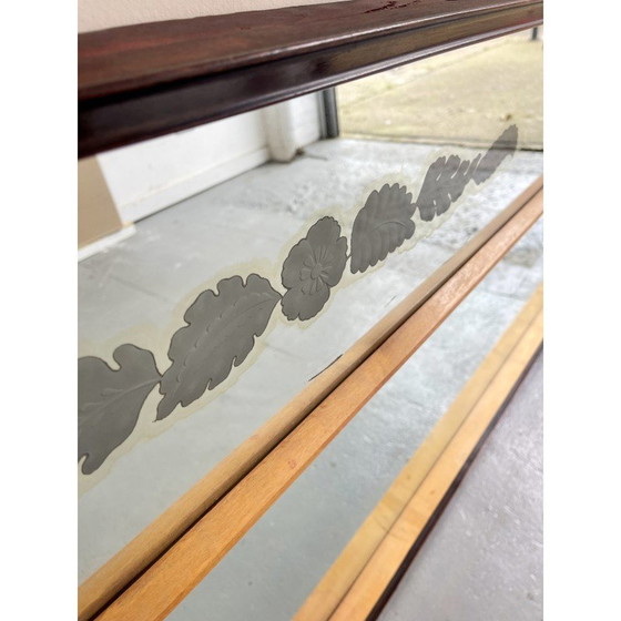 Image 1 of Miroir mural vintage avec bord supérieur concave