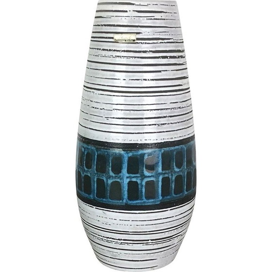 Image 1 of Grand vase vintage en lave grasse de Scheurich Allemagne 1970