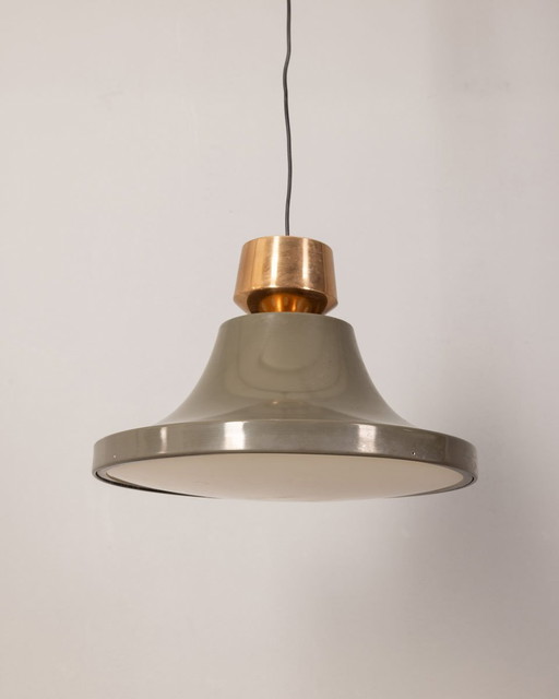 Pendentif italien vintage en métal émaillé, 1970