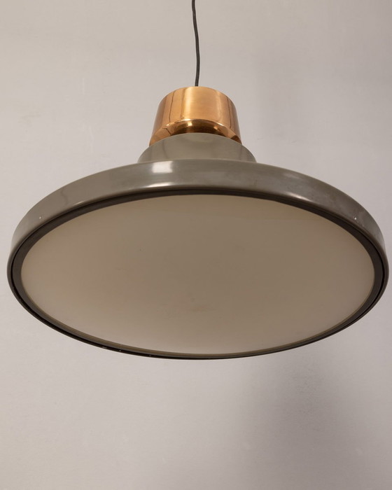 Image 1 of Pendentif italien vintage en métal émaillé, 1970