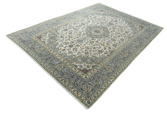 Image 1 of 348 X 247 cm Tapis Keshan en liège, noué à la main, Beige