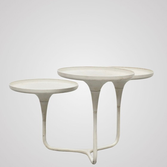 Image 1 of Table basse vintage en métal laqué, France 1970