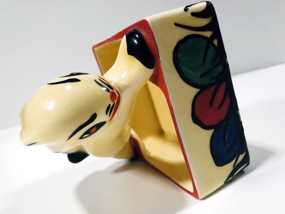 Image 1 of Cendrier Lapin • Vide Poche • Faïence • Art Déco • Ditmar Urbach • 1930