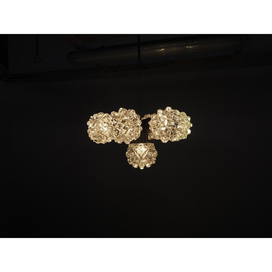 Image 1 of Lustre en verre vintage de Kamenicky Senov, Tchécoslovaquie 1970