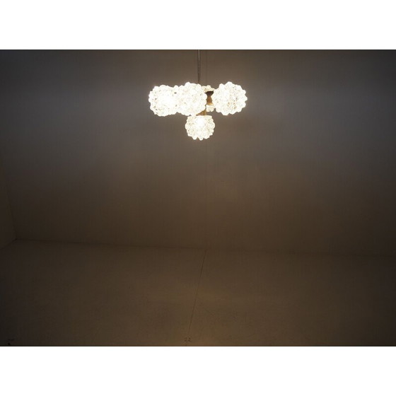 Image 1 of Lustre en verre vintage de Kamenicky Senov, Tchécoslovaquie 1970