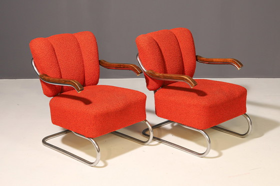 Image 1 of Paire de fauteuils luge Bauhaus | Thonet, 1930S