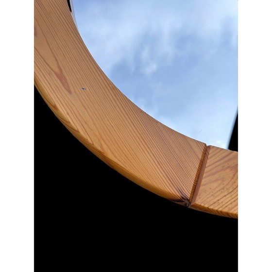 Image 1 of Miroir en orme vintage, 1970
