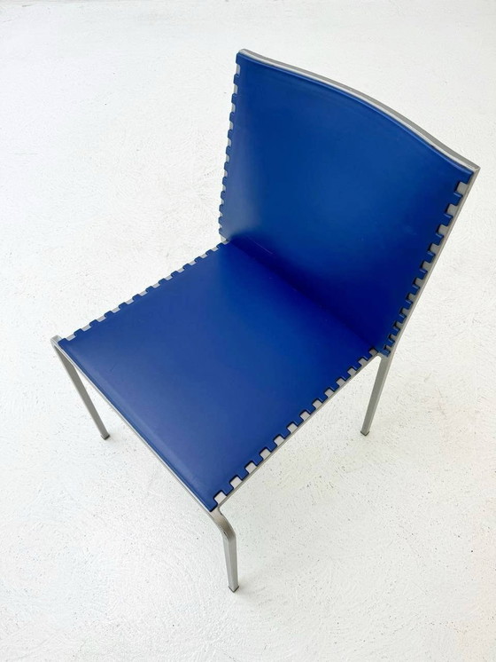 Image 1 of 6 Chaises empilables italiennes Zip De Marco Maran Pour Desalto, années 1980