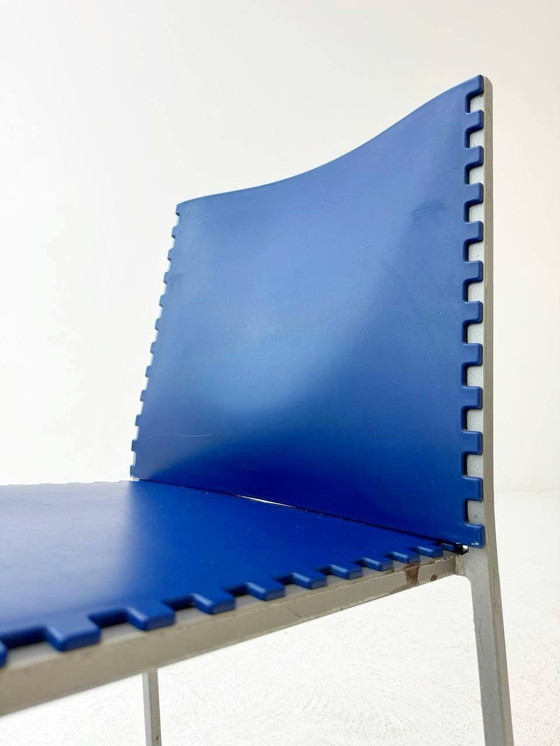 Image 1 of 6 Chaises empilables italiennes Zip De Marco Maran Pour Desalto, années 1980