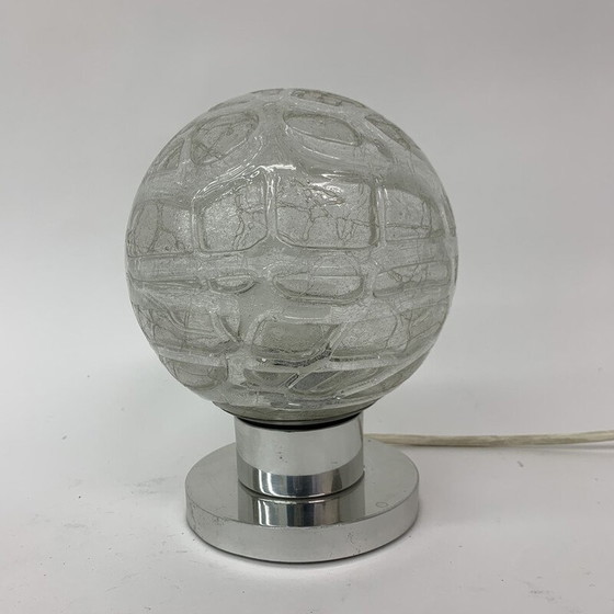 Image 1 of Lampe de table en verre du milieu du siècle par Doria Leuchten, Allemagne, années 1970